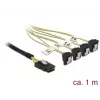 Sisemine toitekaabel DeLOCK 85687 1 m Mini SAS SFF-8087 4 SATA-le