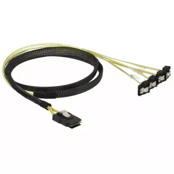 Sisemine toitekaabel DeLOCK 85687 1 m Mini SAS SFF-8087 4 SATA-le