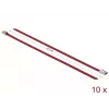 Kaabliside DeLOCK 18777 terasest punane 200 mm 10 tk