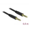 Audio kaabel DeLOCK 85790 0.5m 4.4mm Must