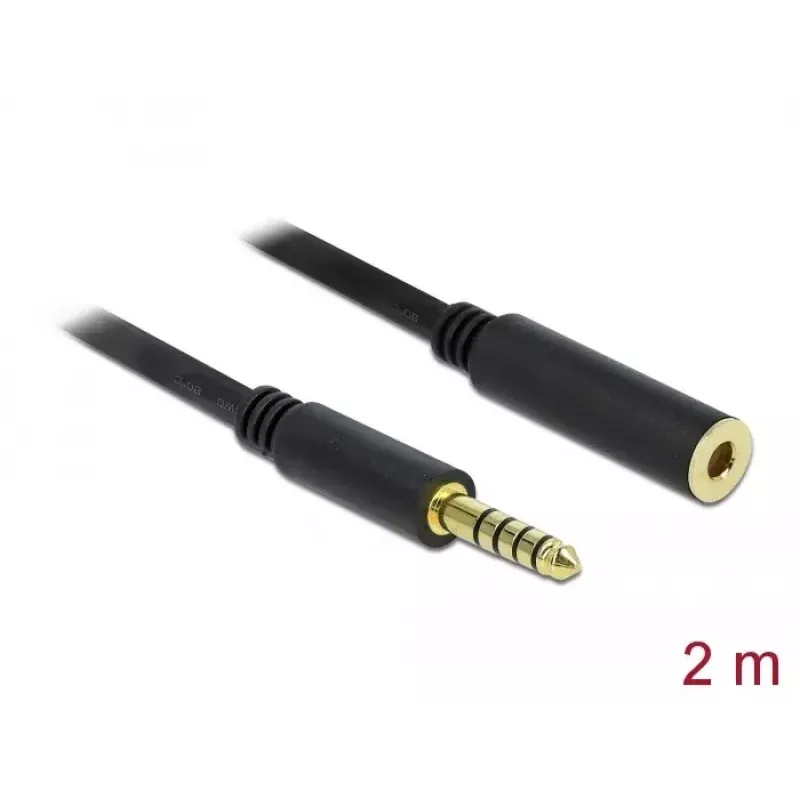 Audio kaabel DeLOCK 85797 2m 4.4mm Must