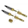 Audio kaabel DELOCK 85839 — 3,5 mm isane-3,5 mm isane, kullatud kontaktid, 5 m, AWG 28, must