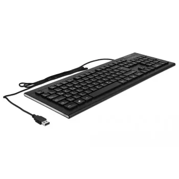 Klaviatuur DeLOCK 12672 Office USB QWERTZ Saksa Must
