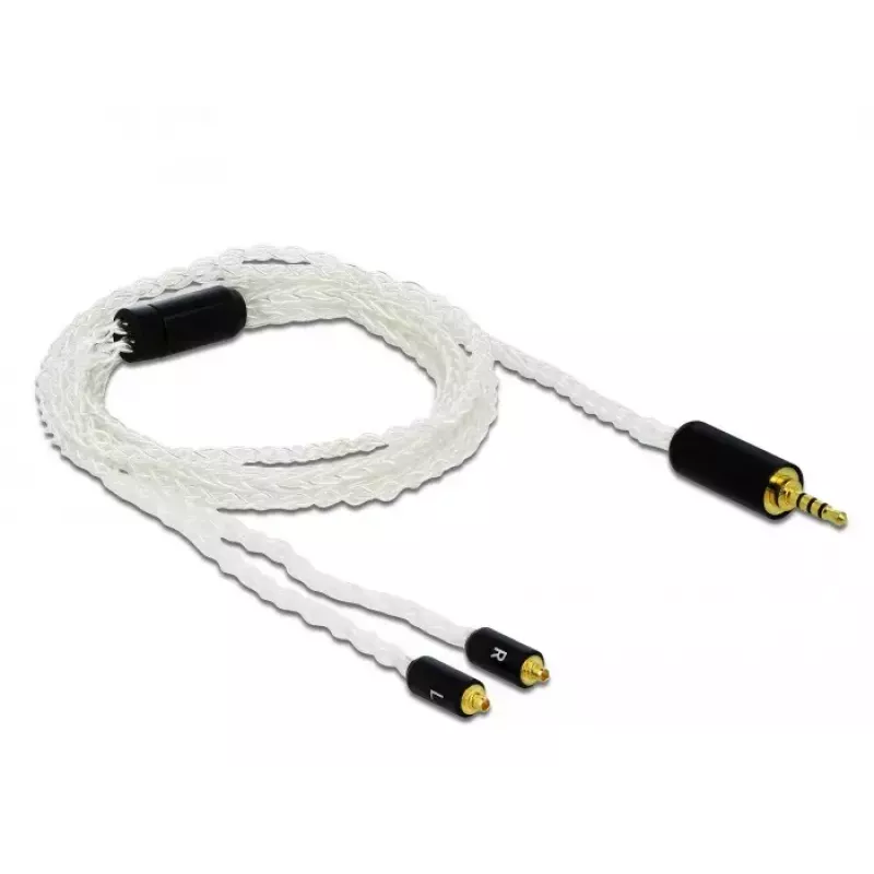 Audio kaabel DeLOCK 85848 1,2 m 2,5 mm 2x MMCX valge