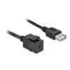 Keystone-moodul DeLOCK 86384 tasane must USB C