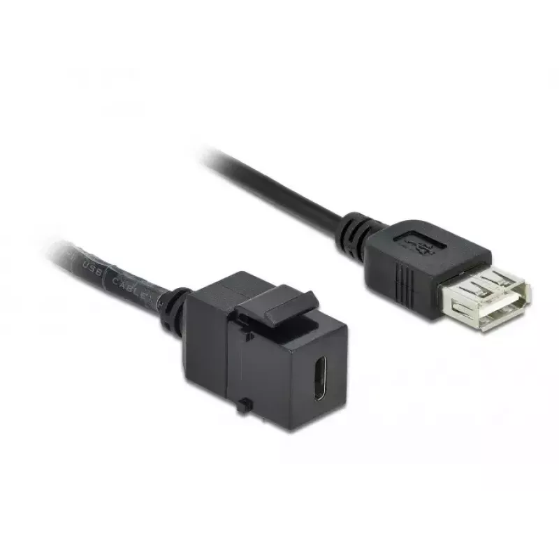 Keystone-moodul DeLOCK 86384 tasane must USB C