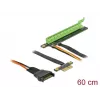 Riserkaart DeLOCK PCI Express x1 to x16 painduva kaabliga 80 cm
