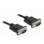 Jadakaabel DeLOCK 86577 Must 10 m RS-232 Sub-D9
