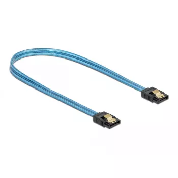 SATA-kaabel DeLOCK 82133 UV-hõõgumisefektiga sinine 70 cm