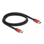HDMI-kaabel DeLOCK ülikiire 48 Gbps 8K 60 Hz punane 1 m