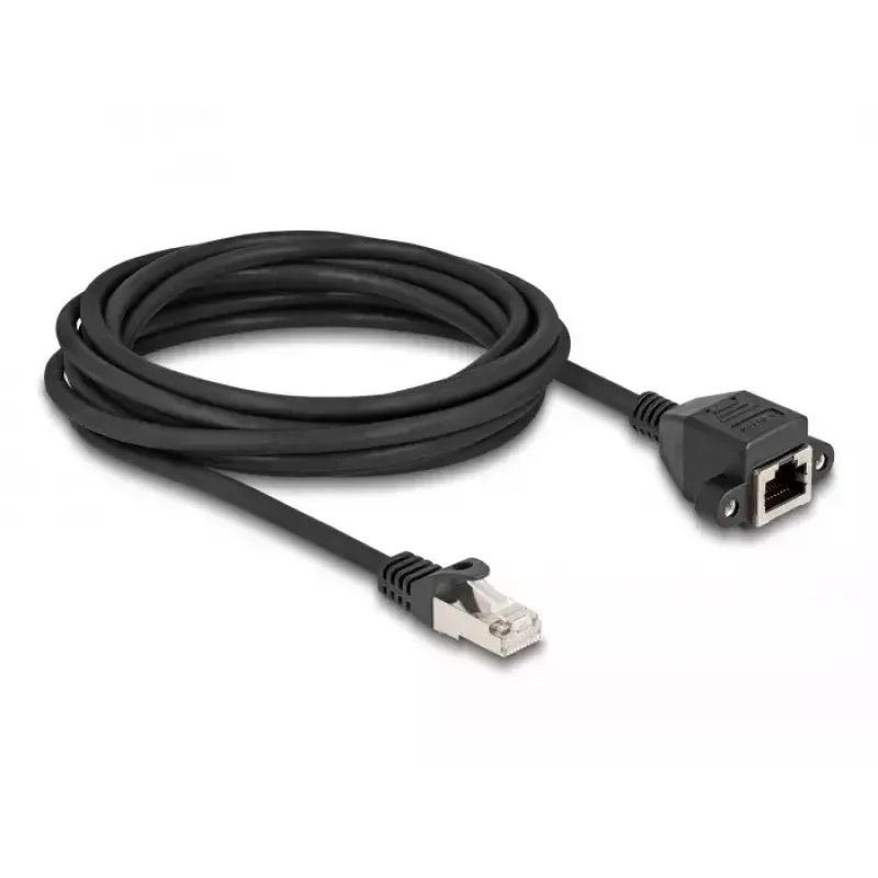 DeLOCK RJ50 pikenduskaabel isane–emane S/FTP 5 m must