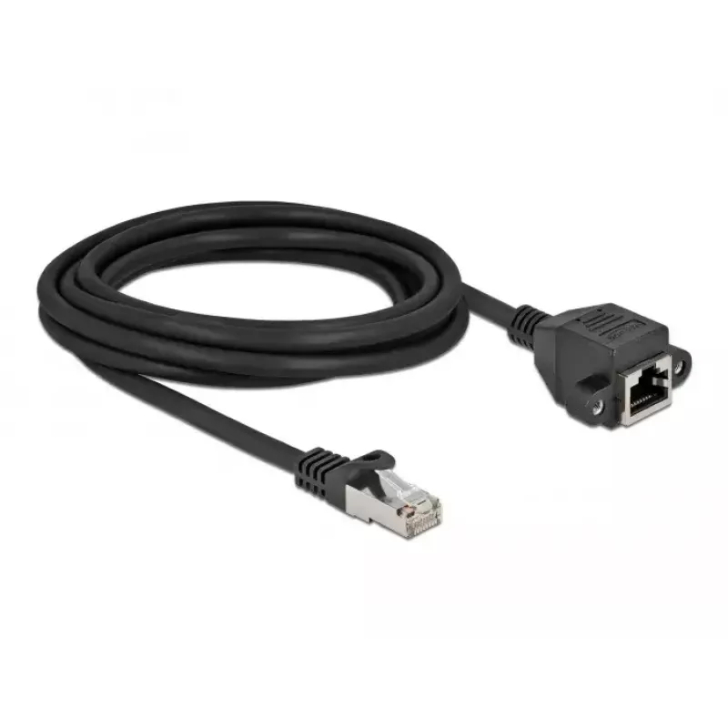 DeLOCK võrgupikenduskaabel 87003 Cat.6A 3m must