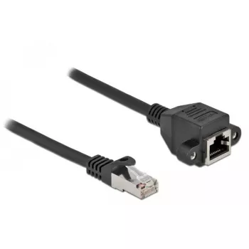 DeLOCK võrgupikenduskaabel 87003 Cat.6A 3m must