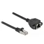 DeLOCK võrgupikenduskaabel 87003 Cat.6A 3m must