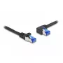 Võrgukaabel DeLOCK RJ45 Cat.6A S/FTP 1m Must