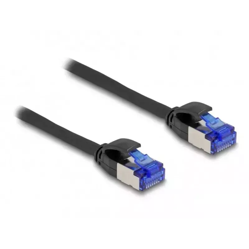 DeLOCK RJ45 Cat.6A S/FTP õhuke võrgukaabel 0,5 m must