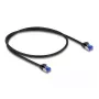DeLOCK RJ45 Cat.6A S/FTP õhuke võrgukaabel 0,5 m must