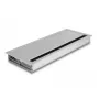 Kaabliava DELOCK 66864 lauale, hõbedane, 120×300×28 mm