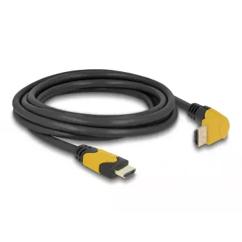 HDMI-kaabel DeLOCK 86990 3 m HDMI Type A Standard Must Kollane