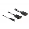 DeLOCK DisplayPorti kaabel 4K 60 Hz alalisvoolu toide 0,30 m paneelikinnitus