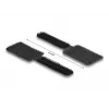DeLOCK Mini takjakinnitusega kaablihoidja 90 mm x 24 mm isekleepuv 10 tk must