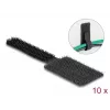 DeLOCK Mini takjakinnitusega kaablihoidja 90 mm x 24 mm isekleepuv 10 tk must
