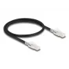 DELOCK 80254 võrgukaabel Cat6a S/FTP (S-STP) RJ-45 – RJ-45 0,5 m Must
