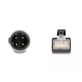 DeLOCK M12 adapterkaabel D-kodeeringuga 4 kontaktiga isane RJ45 isasele 50 cm