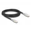 Võrgukaabel DELOCK 80256 Cat6a S/FTP (S-STP) RJ-45–RJ-45, 2 m, must