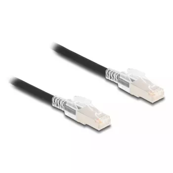 Võrgukaabel DELOCK 80256 Cat6a S/FTP (S-STP) RJ-45–RJ-45, 2 m, must