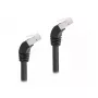Võrgukaabel DeLOCK RJ45 Cat.6A 45° allapoole nurga all 2m must