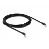 DeLOCK RJ45 võrgukaabel Cat.6A S/FTP 45° allapoole nurga all 3 m must