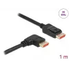 DisplayPorti kaabel DeLOCK 8K 60 Hz 1 m isane-isane 90° nurga all