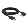DisplayPort kaabel DeLOCK 8K 60 Hz 3 m isane sirge – isane 90° nurgaga