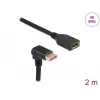 DisplayPort pikenduskaabel DeLOCK 87091 2m 90° allapoole nurga all