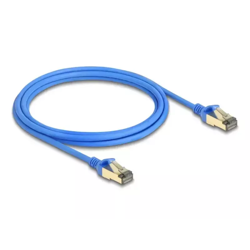 DeLOCK RJ45 võrgukaabel Cat.8.1 F/FTP õhuke 2 m sinine