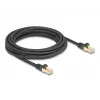 DELOCK RJ45 võrgukaabel Cat.6A S/FTP 5m Must