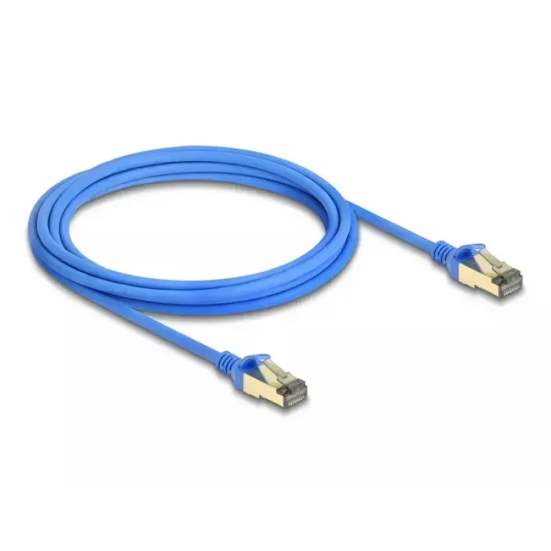 DeLOCK RJ45 võrgukaabel Cat.8.1 F/FTP õhuke 3 m sinine