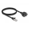 DeLOCK RJ50 pikenduskaabel isane/emane S/FTP 1 m must