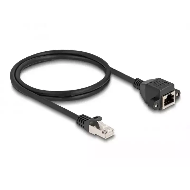 DeLOCK RJ50 pikenduskaabel isane/emane S/FTP 1 m must