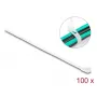 Takjakinnitusega kaabliside DeLOCK 18642 korduvkasutatav P 200 x L 4,8 mm 100 tk valge