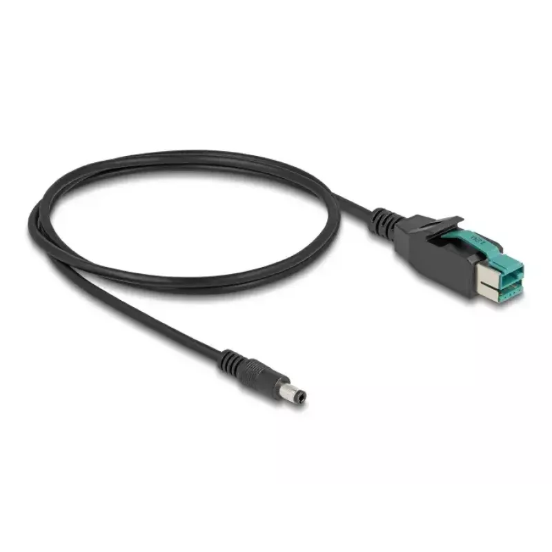 DeLOCK PoweredUSB kaabel isane 12 V DC 5,5 x 2,5 mm isane 2 m