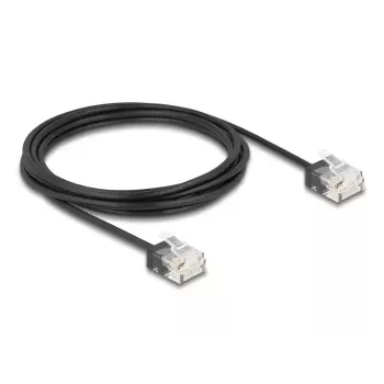 Võrgukaabel DeLOCK RJ45 Cat.6 UTP Ultra õhuke 3m Must