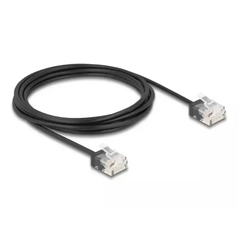 Võrgukaabel DeLOCK RJ45 Cat.6 UTP Ultra õhuke 3m Must