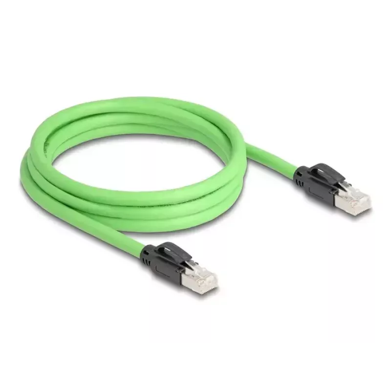 Võrgukaabel DeLOCK 80890 RJ-45 Cat6a 2m Must Roheline