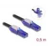 Võrgukaabel DeLOCK 80925 RJ-45 Cat6 0.5m Must Violetne
