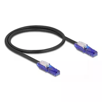 Võrgukaabel DeLOCK 80925 RJ-45 Cat6 0.5m Must Violetne