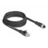 Võrgukaabel DeLOCK 80591 M12 - RJ-45 Cat5e 3m Must