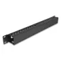 Kaablihalduspaneel DELOCK 19 tolli 1U metall, 2 ava, must