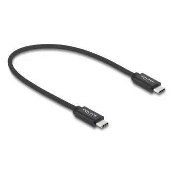 DELOCK koaksiaalne USB-C – USB-C kaabel USB4 Gen 3x2 40 Gbps USB PD 3.1 240 W 0,5 m